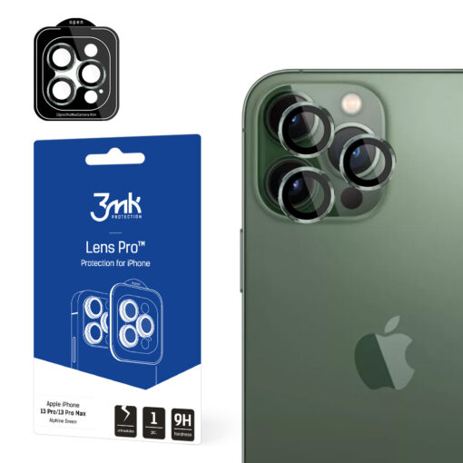 Apple iPhone 13 PRO13 PRO MAX kaamera objektiivide kaitse  3mk Protection Pro Alpine Green